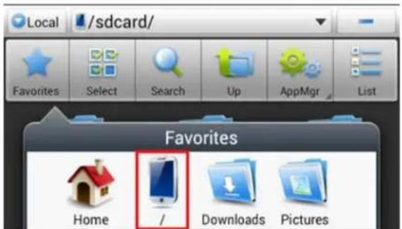 Yarvik Ingenia Horizon 5 - Prístup k vašej MicroSD karte v programe ES File Explorer - 1