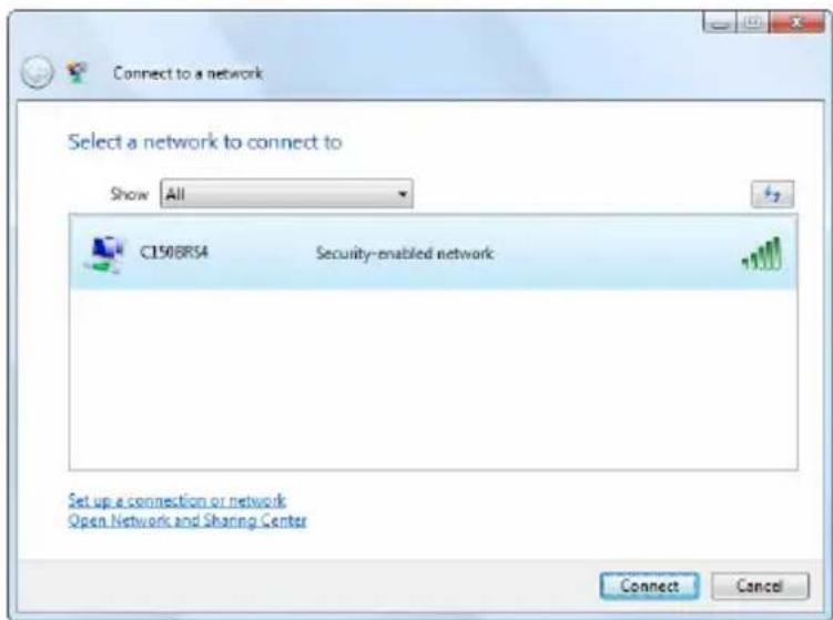 CONCEPTRONIC 150N WL - Connecting manually in Windows Vista - 2