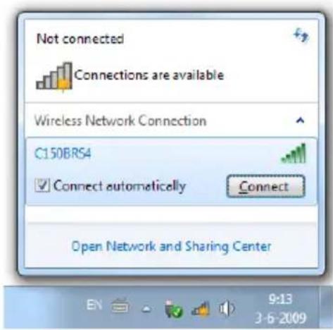 CONCEPTRONIC 150N WL - Manuális csatlakoztatás Windows 7 esetében - 2