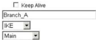 Keep Alive Branch_A IKE Main