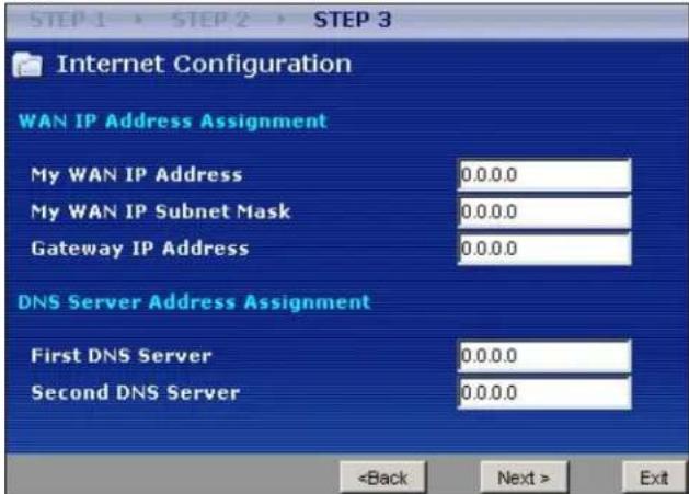 ZYXEL NBG416N - WAN IP and DNS Server Address Assignment - 1