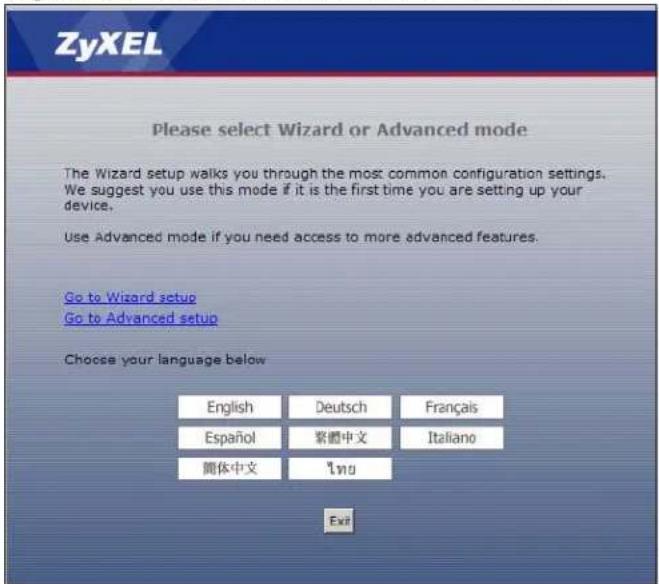 ZYXEL NBG416N - Wizard Setup - 1