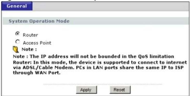 ZYXEL NBG416N - Setting your NBG-416N to AP Mode - 1
