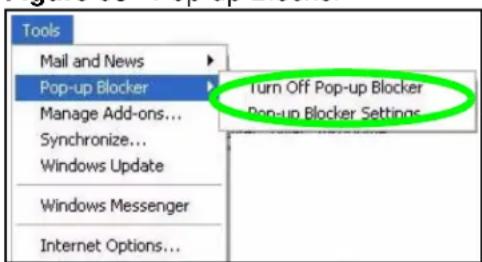 ZYXEL NBG416N - Disable pop-up Blockers - 1