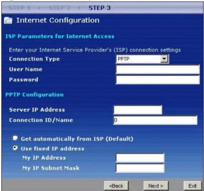 ZYXEL NBG416N - PPTP Connection - 1