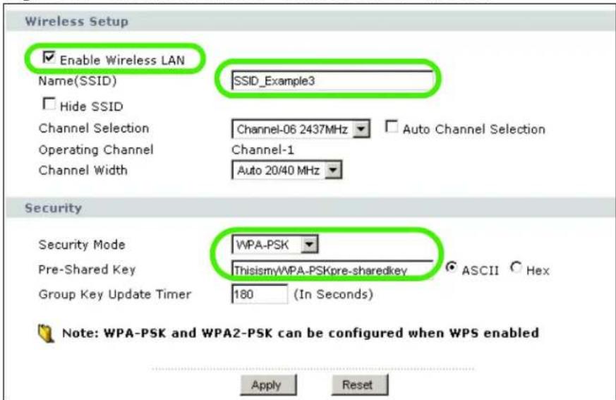 ZYXEL NBG416N - Enable and Configure Wireless Security without WPS on your NBG-416N - 1