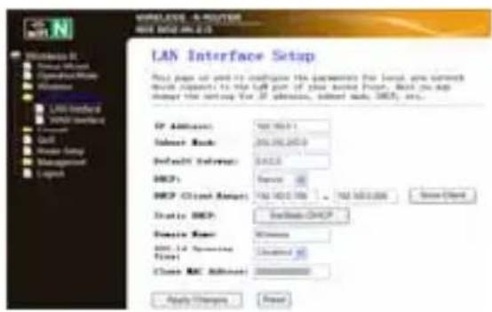 Approx 4Port LiteN - LAN Settings - 1