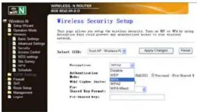 Approx appR300V2 - Impostazioni di protezione wireless - 1