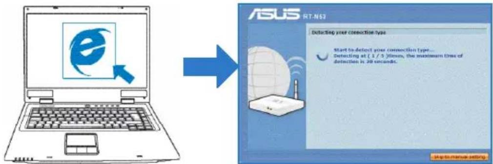 ASUS RTN53 - Configurez les paramètres sans fil via le Gestionnaire de configuration Web du routeur. - 1