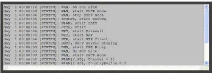 ENGENIUS EIR900 - Log Message List - 1