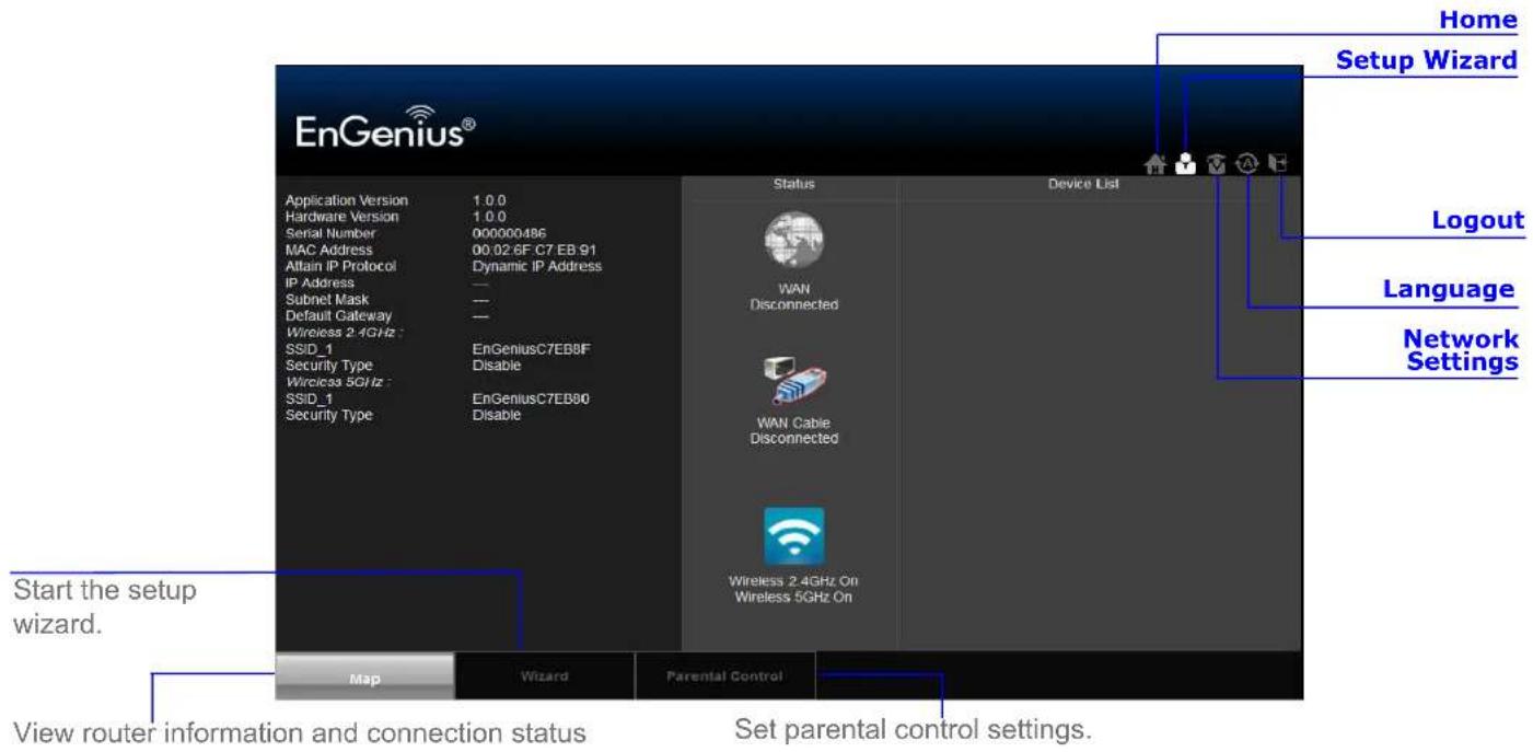 ENGENIUS EIR900 - Viewing the Dash Board - 1