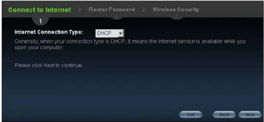 ZYXEL NBG6503 - Connection Type: DHCP - 1