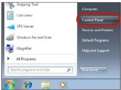 ZYXEL NBG6503 - Click Start > Control Panel. - 1