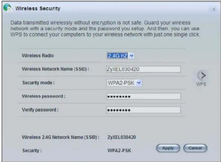 ZYXEL NBG6503 - Wireless Security - 1