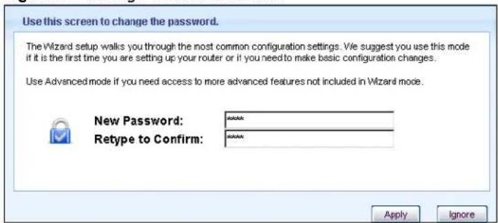 ZYXEL NBG6503 - Password Screen - 1
