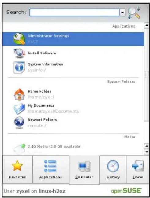 ZYXEL NBG6503 - Linux: openSUSE 10.3 (KDE) - 1