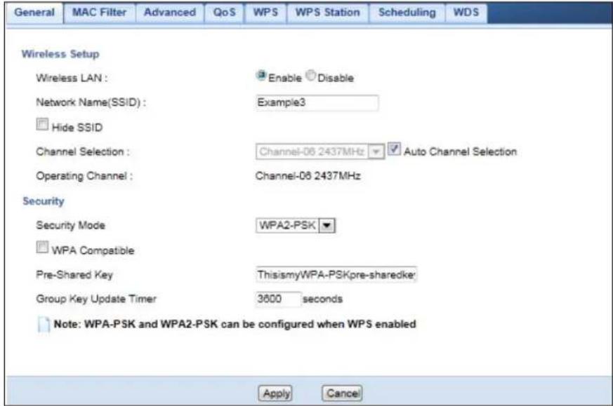 ZYXEL NBG6503 - WPA-PSK/WPA2-PSK - 1