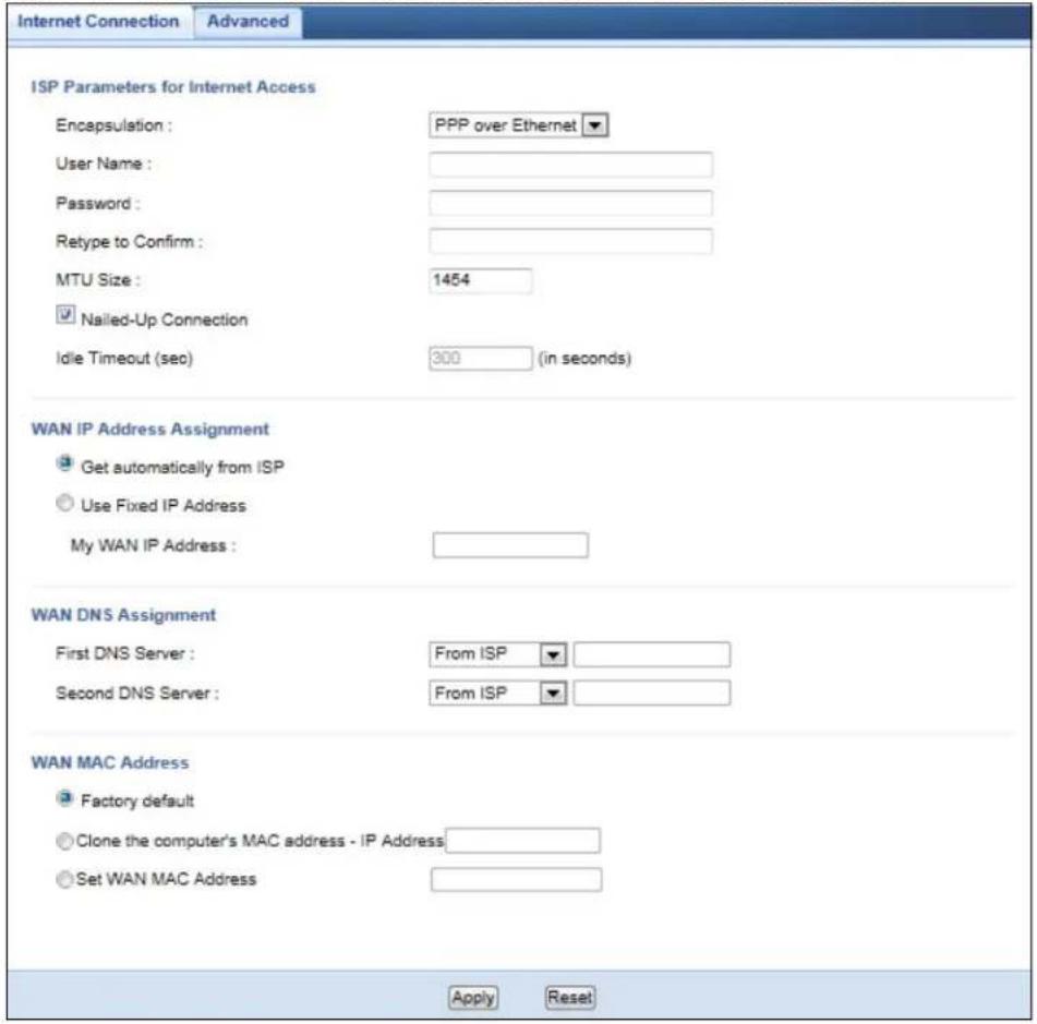 ZYXEL NBG6503 - PPPoE Encapsulation - 1