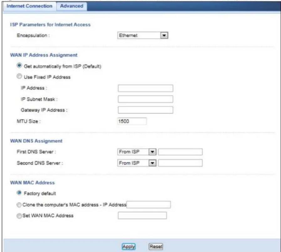 ZYXEL NBG6503 - Ethernet Encapsulation - 1