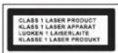AudioSonic CD1572 - CLASS 1 LASER PRODUCT - 1