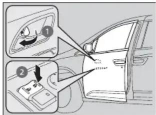 Honda Odyssey (2013) - Verrouillage d'une portière sans l'aide d'une clé - 1