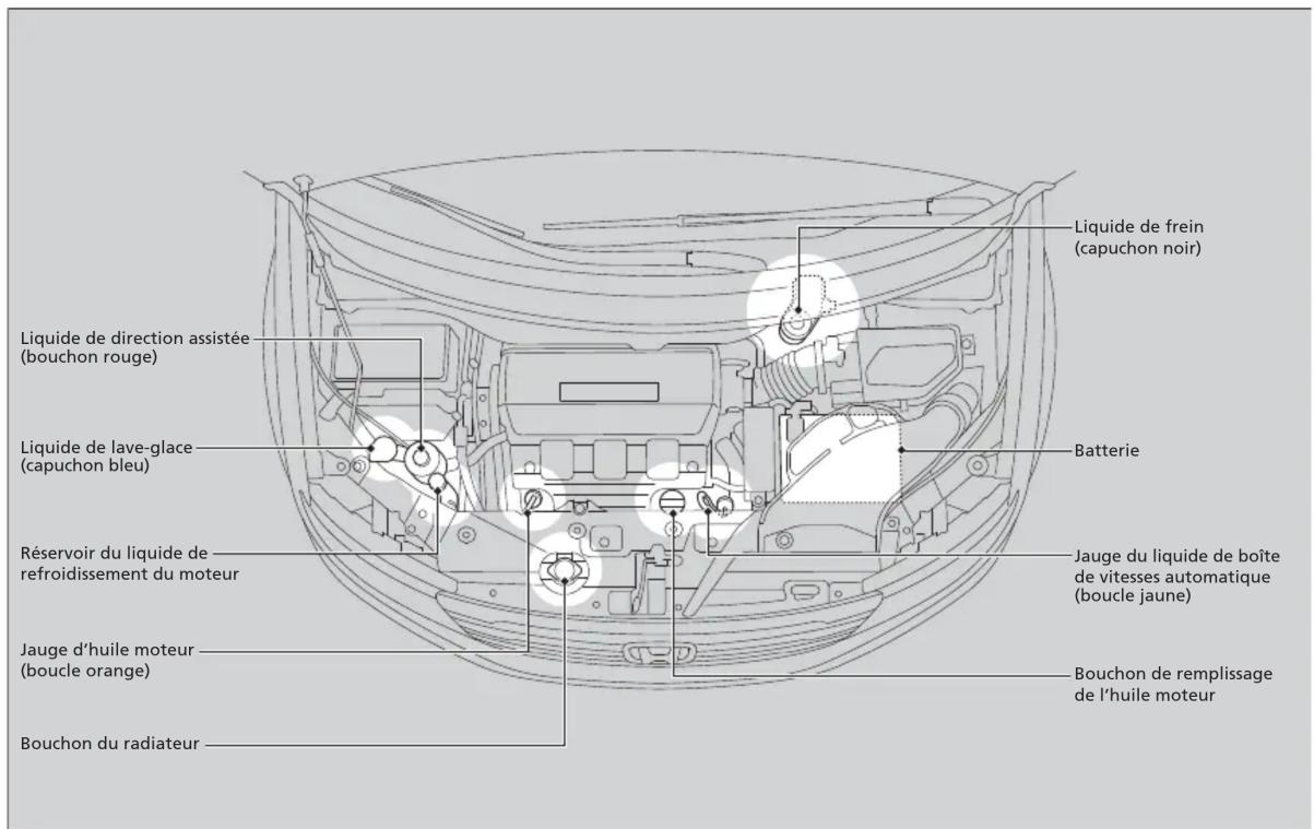 Honda Odyssey (2013) - Entretien sous le capot - 1