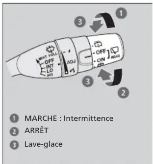 Honda Odyssey (2013) - Essuie-glace/lave-glace arrière - 1