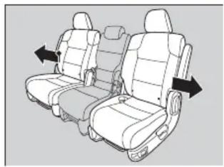 Honda Odyssey (2013) - Glissement des sièges latéraux de la deuxième rangée vers l'extérieur - 1