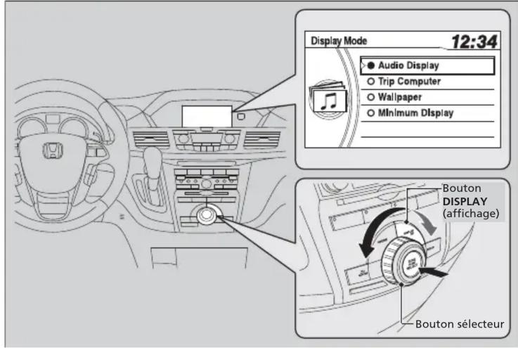 Honda Odyssey (2013) - Changement d'affichage - 1