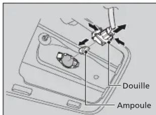 Honda Odyssey (2013) - Ampoules de lampe de plaque d'immatriculation arrière - 2