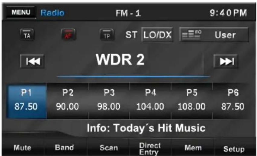 AUDIOVOX VME 9520NAV - AM/FM Radio - 1