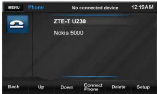 AUDIOVOX VME 9520NAV - Verbinden des Geräts mit einem Mobiltelefon: - 1