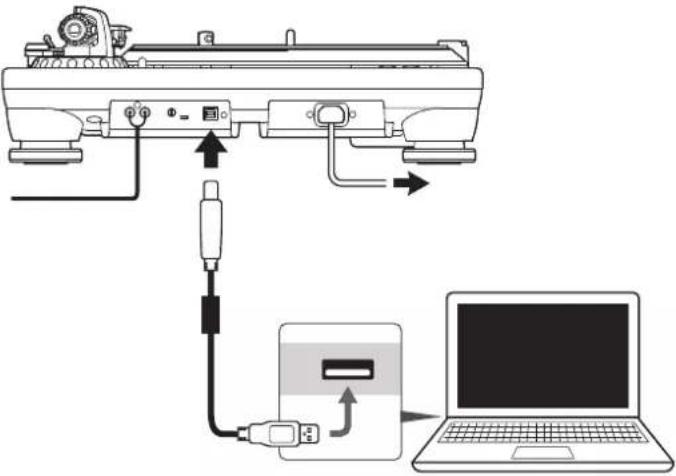 AUDIO TECHNICA ATLP1240USB - Connecting to computers with USB input - 1