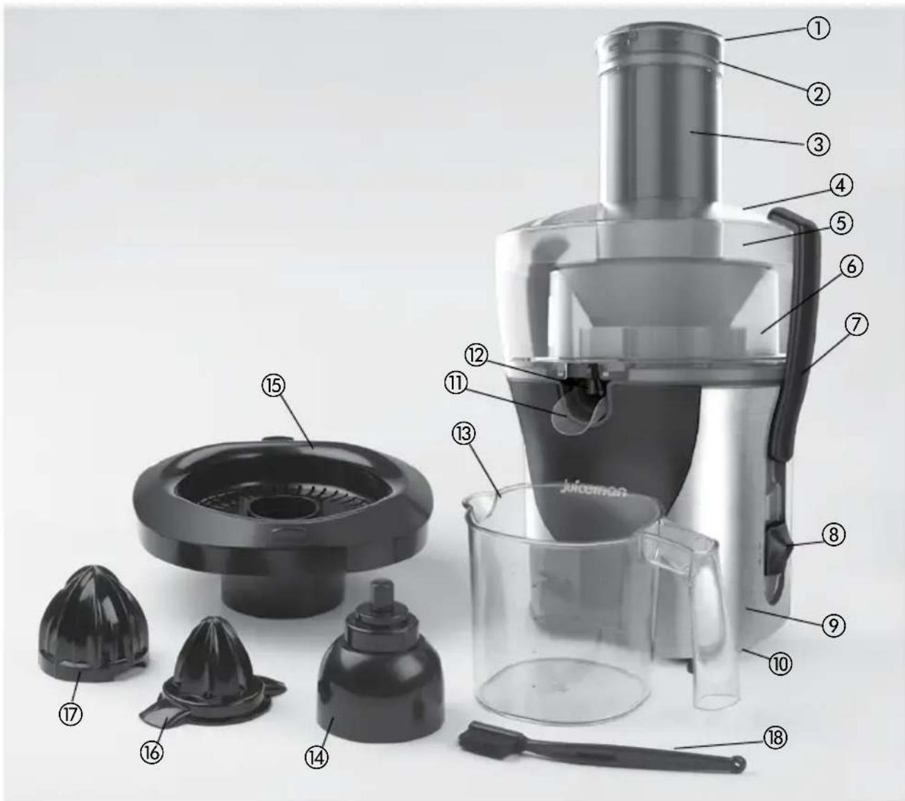 Applica JM8000S - CONOZCA SU EXTRACTOR DE JUGO Y EXPrimIDOR DE CITRICOS - 1