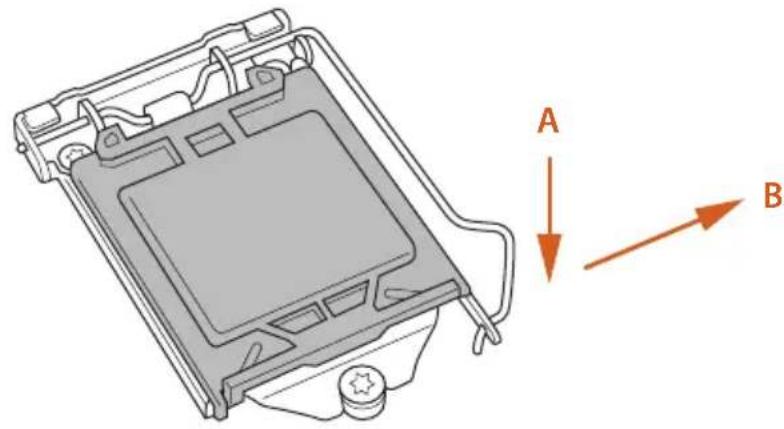ASROCK B85M Pro4 - Installing the CPU - 2