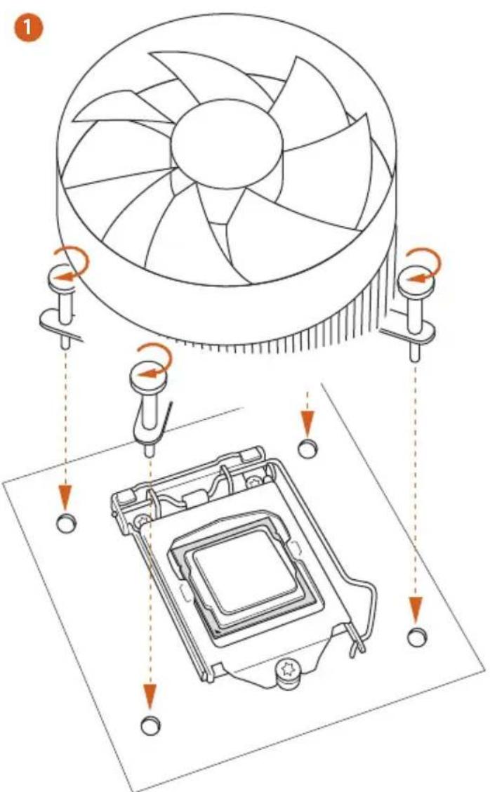 ASROCK Z87 Extreme3 - Installing the CPU Fan and Heatsink - 2