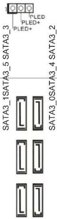 SATA3_1SATA3_5 SATA3_3 PLED PLED+ PLED+ SATA3_0SATA3_4 SATA3_2