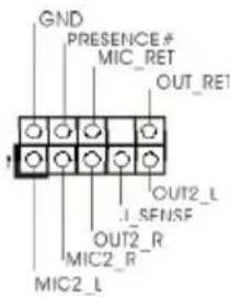 GND PRESENCE# MIC_RET OUT_RE1 OUT2_L I SFN/SF OUT2_R MIC2_R- MIC2_L