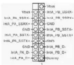Vbus Vbus IntA_PB_SSH- IntA_PA_SSRX- IntA_PB_SSRX* GND IntA_PB_SSTX- IntA_PB_SSTX+ GND IntA_PB_D- IntA_PB_D+ Dummy 1