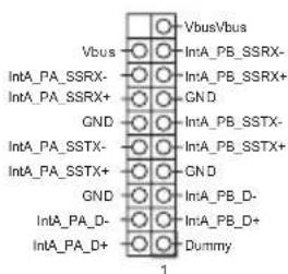 Vbus/Vbus IntA_PB_SSRX- IntA_PB_SSRX+ GND GND IntA_PB_SSTX- IntA_PB_SSTX+ GND GND IntA_PB_D- IntA_PB_D+ Dummy 1