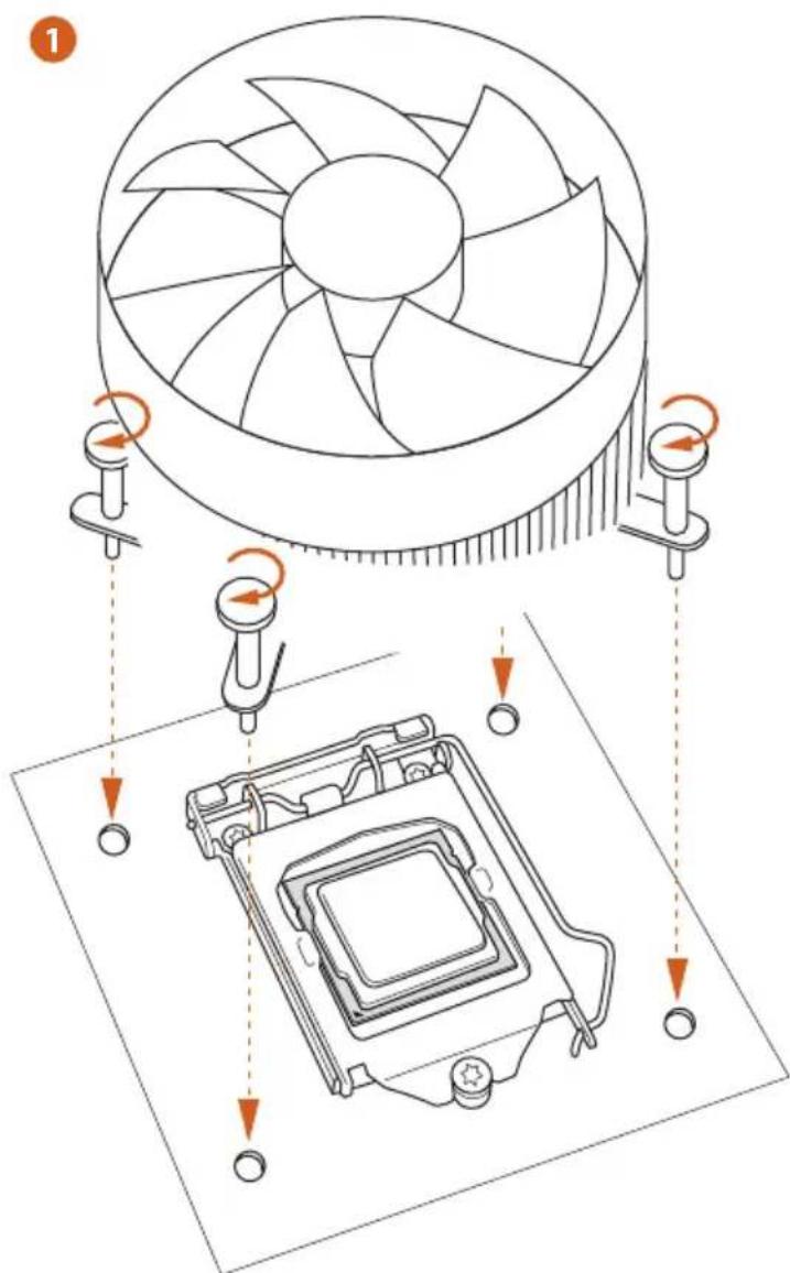 ASROCK Z87M Extreme4 - Installing the CPU Fan and Heatsink - 2
