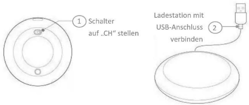 AIPTEK E15 - Aufladen der mobilen Ladestation - 1