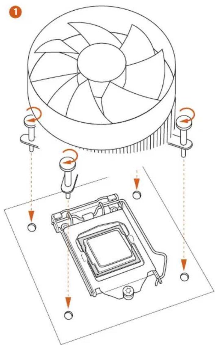 ASROCK B85 Pro4 - Installing the CPU Fan and Heatsink - 2