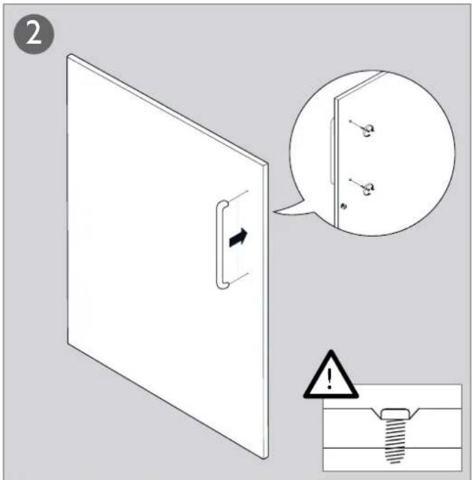 ASKO T754 - Fitting the cover door - 4