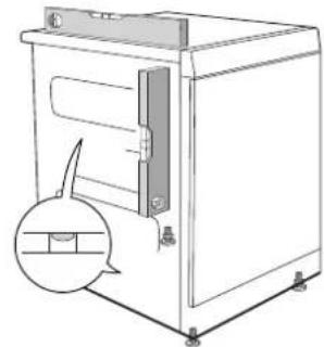 ASKO T754 - Ajuste de las patas - 1