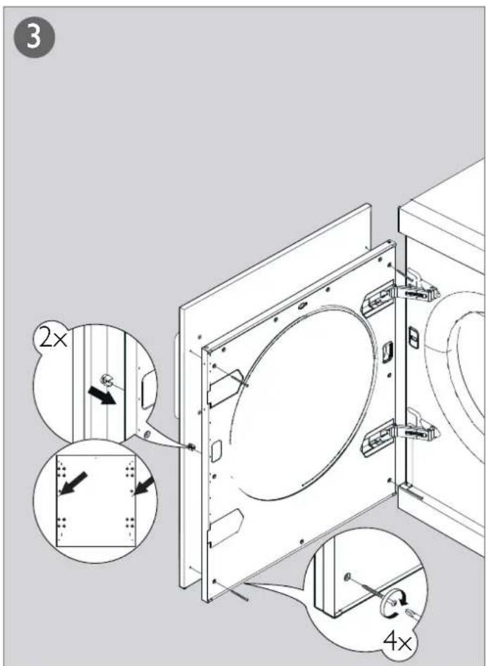ASKO T754 - Montering av pahengsdor - 5