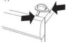 ASKO T754 - De wasdroger op de wasmachine plaatsen: - 5