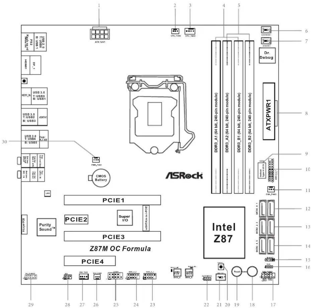 ASROCK Z87M OC FORMULA - CALIFORNIA, USA ONLY - 9