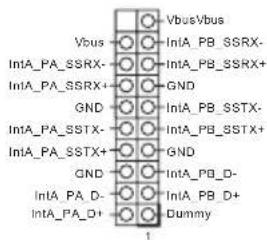 VbusVbus Vbus IntA_PA_SSRX- IntA_PA_SSRX+ GND IntA_PA_SSTX- IntA_PA_SSTX+ GND IntA_PA_D- IntA_PA_D+ VbusVbus GND GND GND GND GND GND Dummy 1
