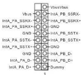 Vbus/Vbus IntA_PB_SSRX- IntA_PB_SSRX+ GND GND IntA_PB_SSTX- IntA_PB_SSTX+ GND GND IntA_PB_D- IntA_PB_D- IntA_PB_D+ Dummy 1